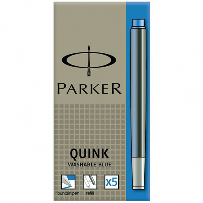 Чернильный картридж PARKER ДЛЯ ПЕРЬЕВОЙ РУЧКИ, CИНИЙ 1950384 Чернильный картридж PARKER ДЛЯ ПЕРЬЕВОЙ РУЧКИ, CИНИЙ 1950384