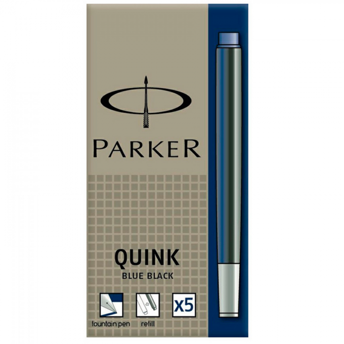 Чернильный картридж PARKER ДЛЯ ПЕРЬЕВОЙ РУЧКИ, ТЕМНО-СИНИЙ CW1950385 Чернильный картридж PARKER ДЛЯ ПЕРЬЕВОЙ РУЧКИ, ТЕМНО-СИНИЙ CW1950385