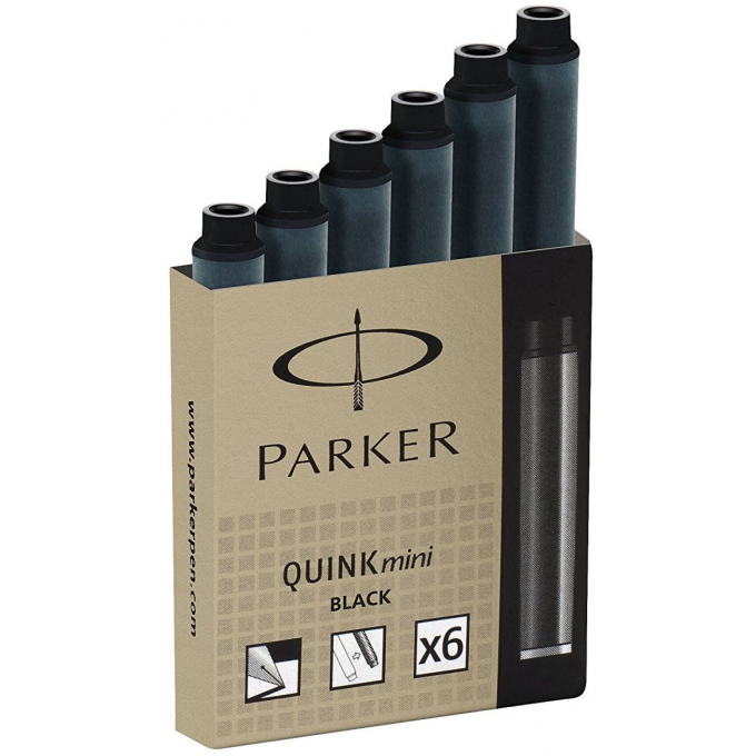 Чернильный мини картридж PARKER ДЛЯ ПЕРЬЕВОЙ РУЧКИ, ЧЕРНЫЙ S0767220 Чернильный мини картридж PARKER ДЛЯ ПЕРЬЕВОЙ РУЧКИ, ЧЕРНЫЙ S0767220