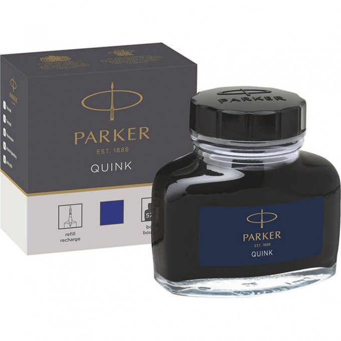 Флакон чернил PARKER для перьевой ручки, чернила синего цвета CW1950376 Флакон чернил PARKER для перьевой ручки, чернила синего цвета CW1950376