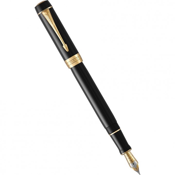 Перьевая ручка PARKER DUOFOLD CLASSIC CENTENNIAL F77, Black / Gold (Перо F) 1931381 Перьевая ручка PARKER DUOFOLD CLASSIC CENTENNIAL F77, Black / Gold (Перо F) 1931381