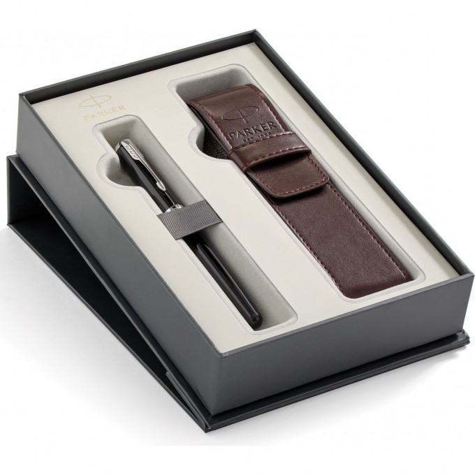 Подарочный набор PARKER: Перьевая РУЧКА PARKER SONNET BLACK LACQUER CT + чехол из экокожи 2018899 Подарочный набор PARKER: Перьевая РУЧКА PARKER SONNET BLACK LACQUER CT + чехол из экокожи 2018899