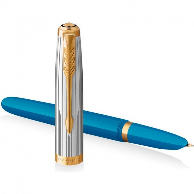 Ручка перьевая PARKER 51 PREMIUM TURQUOISE GT F CW2169078 Ручка перьевая PARKER 51 PREMIUM TURQUOISE GT F CW2169078