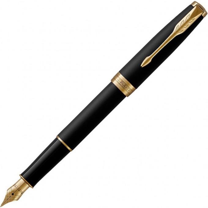 Ручка перьевая PARKER ESSENTIAL SONNET MATTE BLACK GT F 1931516 Ручка перьевая PARKER ESSENTIAL SONNET MATTE BLACK GT F 1931516