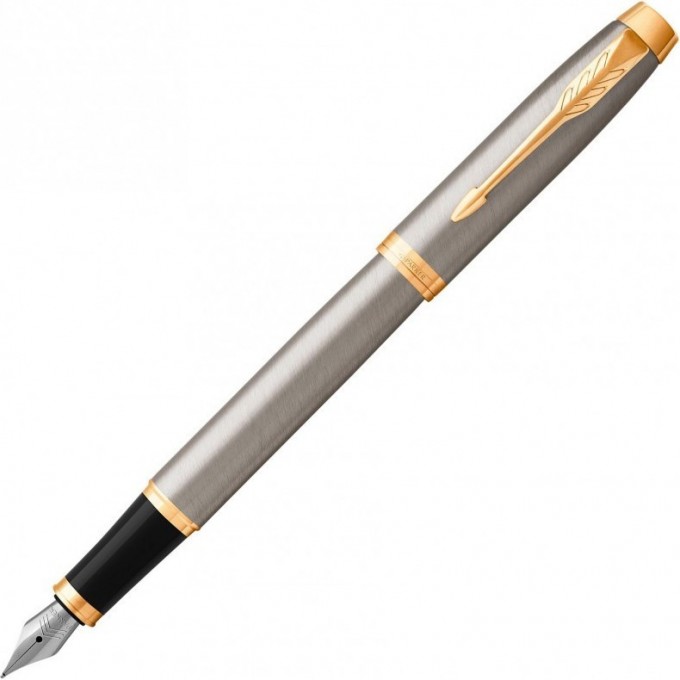 Ручка перьевая PARKER IM BRUSHED METAL GT, F RF1931649 Ручка перьевая PARKER IM BRUSHED METAL GT, F RF1931649