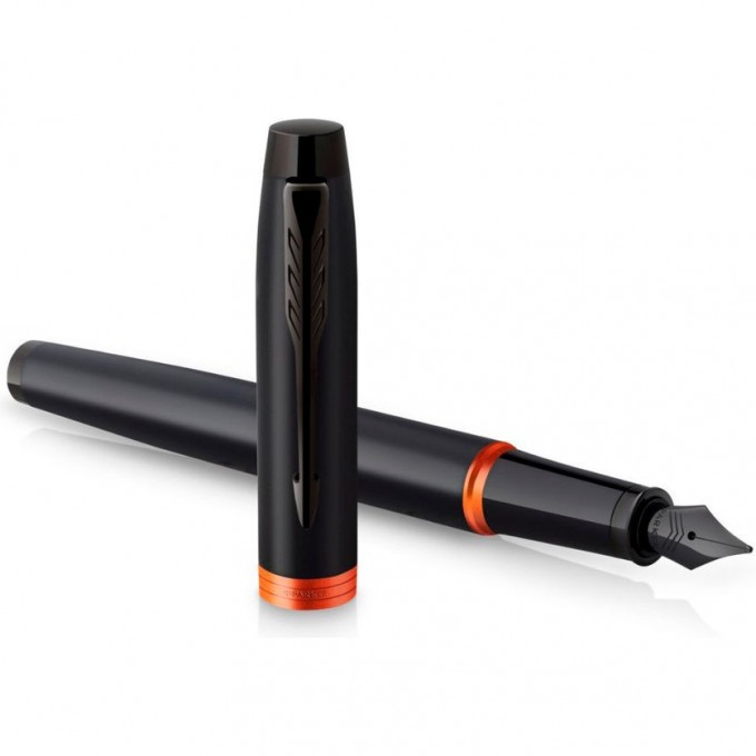 Ручка перьевая PARKER IM VIBRANT RINGS F315 FLAME ORANGE PVD M CW2172944 Ручка перьевая PARKER IM VIBRANT RINGS F315 FLAME ORANGE PVD M CW2172944