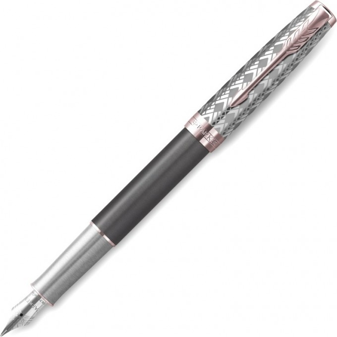 Ручка перьевая PARKER SONNET PREMIUM F537, Metal Grey PGT (Перо F) 2119788 Ручка перьевая PARKER SONNET PREMIUM F537, Metal Grey PGT (Перо F) 2119788
