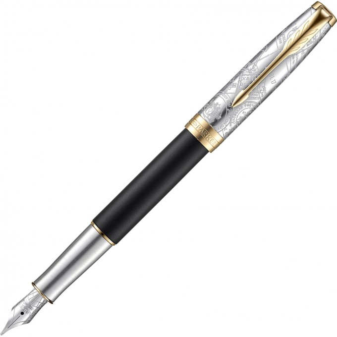 Ручка перьевая PARKER SONNET SPECIAL EDITION IMPRESSION MATTE BLACK GT, F 2054834 Ручка перьевая PARKER SONNET SPECIAL EDITION IMPRESSION MATTE BLACK GT, F 2054834