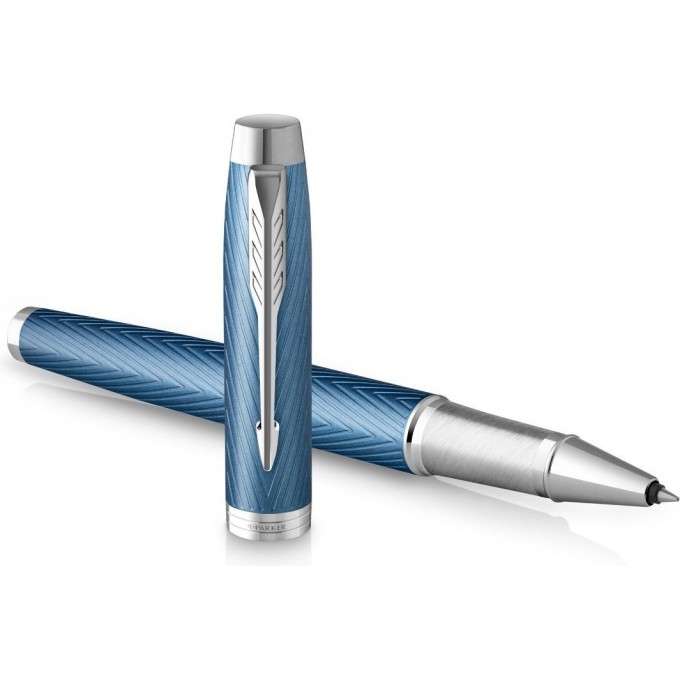 Ручка роллер PARKER IM PREMIUM T318 BLUE GREY CT F CW2143648 Ручка роллер PARKER IM PREMIUM T318 BLUE GREY CT F CW2143648