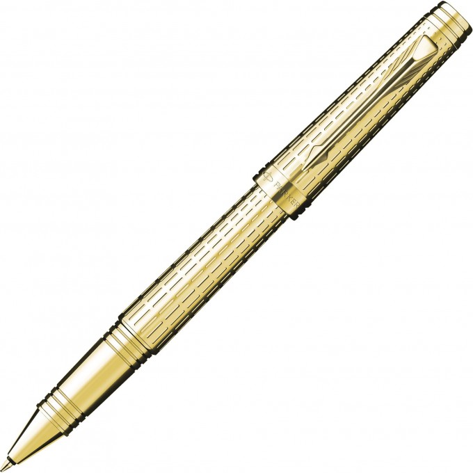 Ручка роллерная PARKER PREMIER DELUXE CHISELLING ЗОЛОТОЙ, F S0887950 Ручка роллерная PARKER PREMIER DELUXE CHISELLING ЗОЛОТОЙ, F S0887950